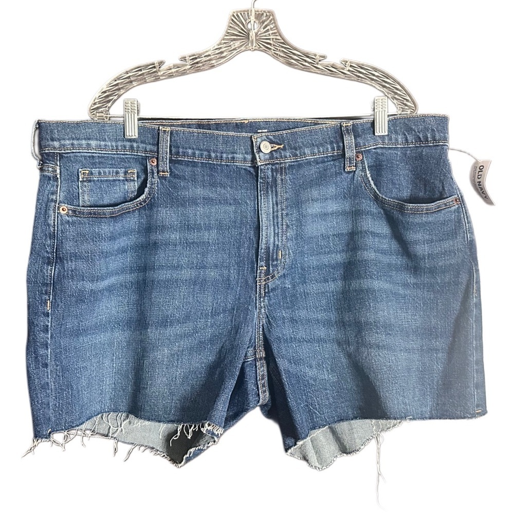 5/$25 😻 Old Navy Women's Mid-Rise Boyfriend Blue Jean Shorts
